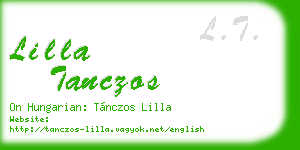 lilla tanczos business card